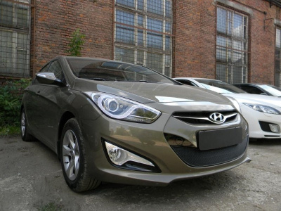Hyundai i40 (12–15) Защита радиатора Premium, чёрная