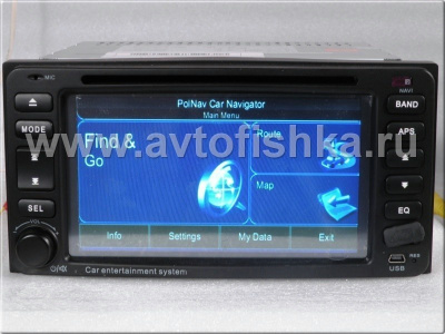 Toyota Highlander Fortuner (-06), Vios (03-07), Raum NCZ20, NCZ25a (03-) автомагнитола, головное устройство с GPS навигацией, TV