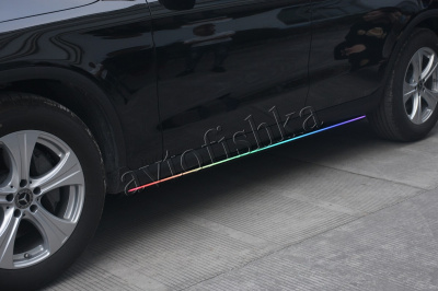 Mercedes-Benz GLC260L 300L 2020 выдвижные электропороги с LED подсветкой